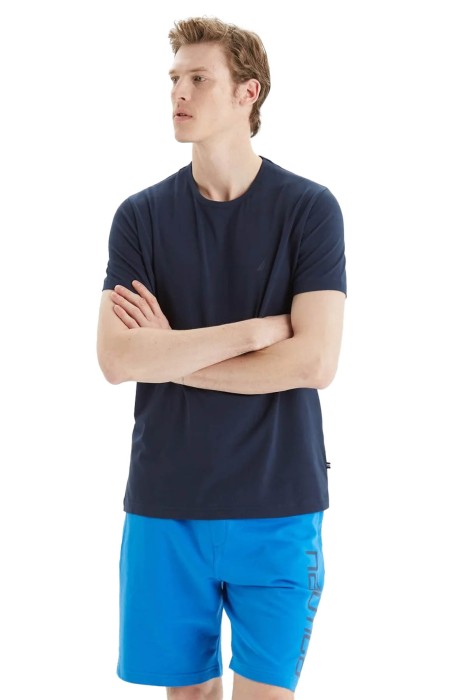 Nautica - Nautica Erkek T-Shirt - V35009T Lacivert