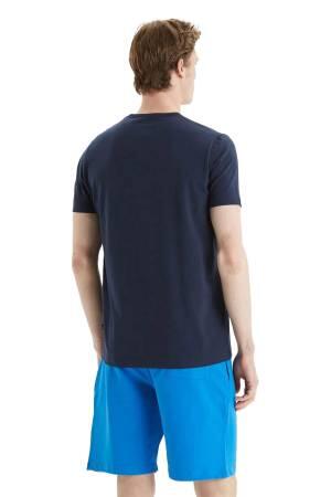 Nautica Erkek T-Shirt - V35009T Lacivert - Thumbnail
