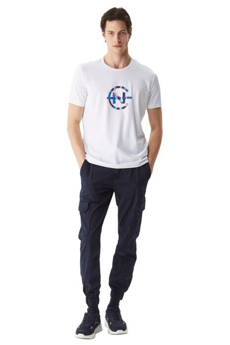 Nautica Erkek T-Shirt - V35014T Beyaz
