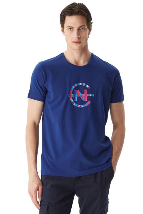Nautica - Nautica Erkek T-Shirt - V35014T Lacivert