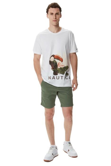 Nautica Erkek T-Shirt - V35447T Beyaz