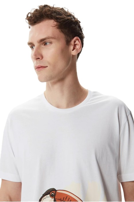 Nautica Erkek T-Shirt - V35447T Beyaz