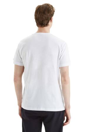 Nautica Erkek T-Shirt - V35474T Beyaz - Thumbnail