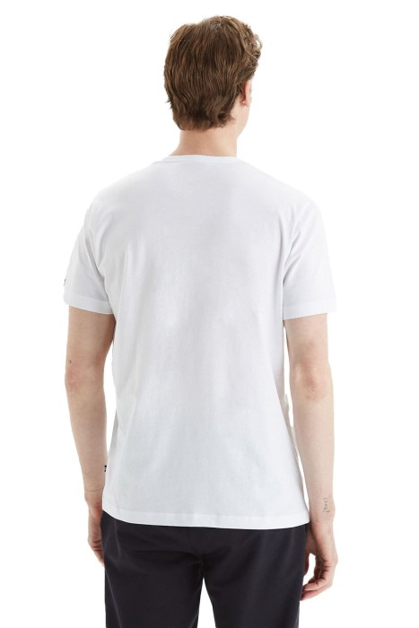 Nautica Erkek T-Shirt - V35474T Beyaz