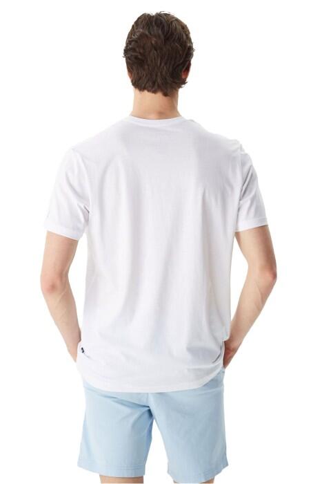 Nautica Erkek T-Shirt - V35506T Beyaz