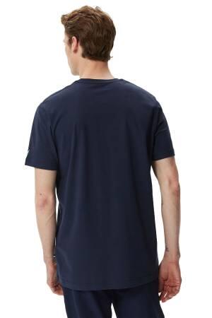 Nautica Erkek T-Shirt - V35506T Lacivert - Thumbnail