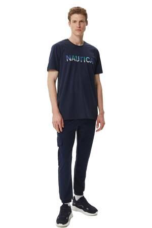 Nautica Erkek T-Shirt - V35506T Lacivert - Thumbnail