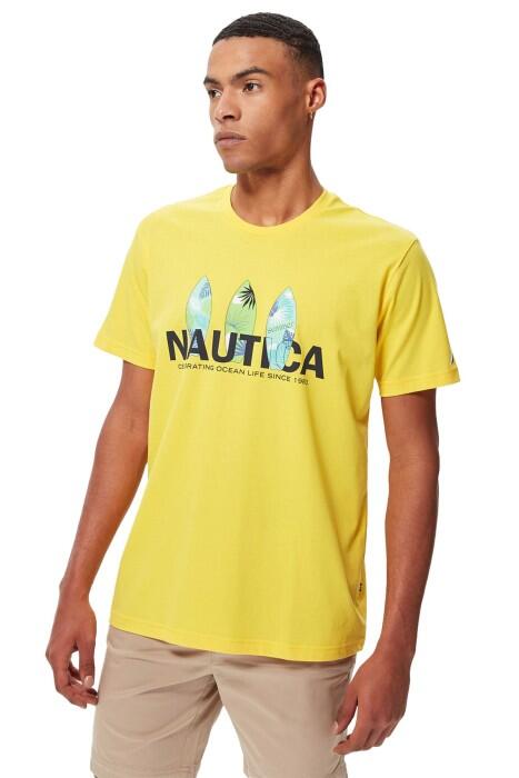 Nautica Erkek T-Shirt - V35508T Sarı