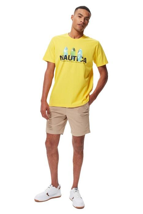 Nautica Erkek T-Shirt - V35508T Sarı