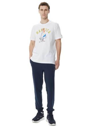 Nautica Erkek T-Shirt - V35516T Beyaz - Thumbnail