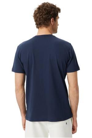 Nautica Erkek T-Shirt - V35516T Lacivert - Thumbnail