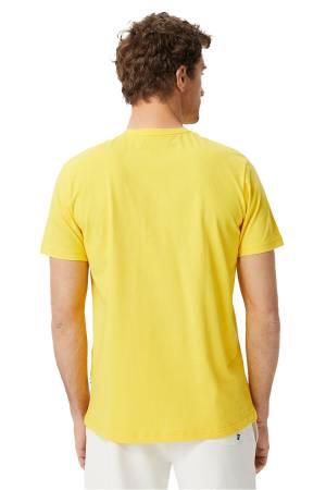 Nautica Erkek T-Shirt - V35516T Sarı - Thumbnail