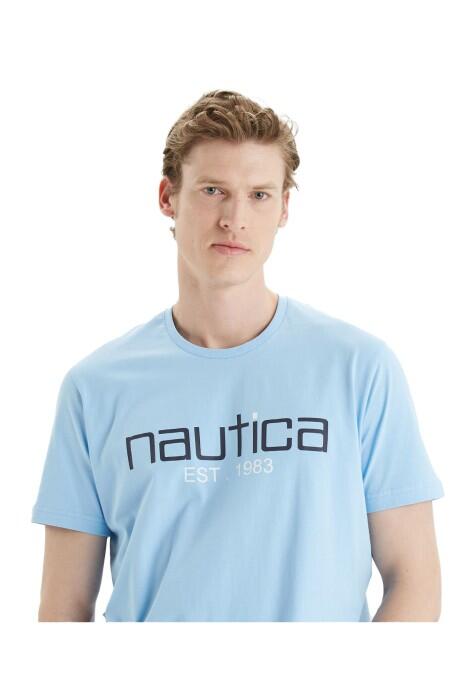 Nautica Erkek T-Shirt - V35527T Açık Mavi