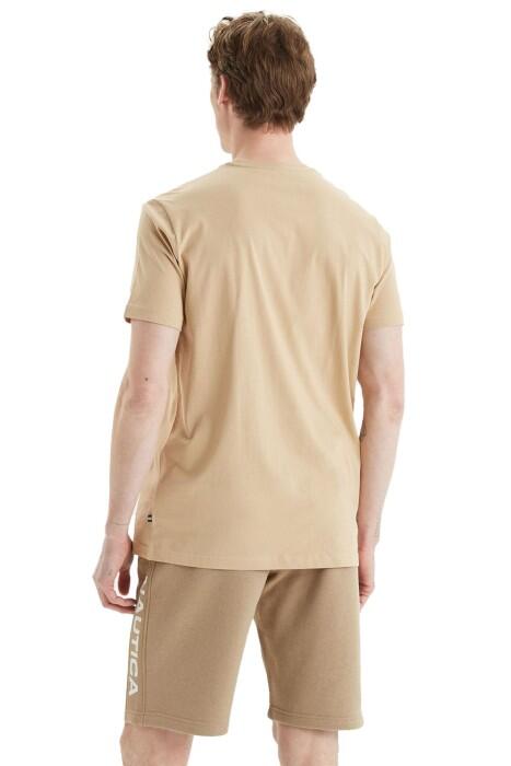 Nautica Erkek T-Shirt - V35527T Bej