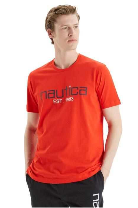 Nautica Erkek T-Shirt - V35527T Kırmızı