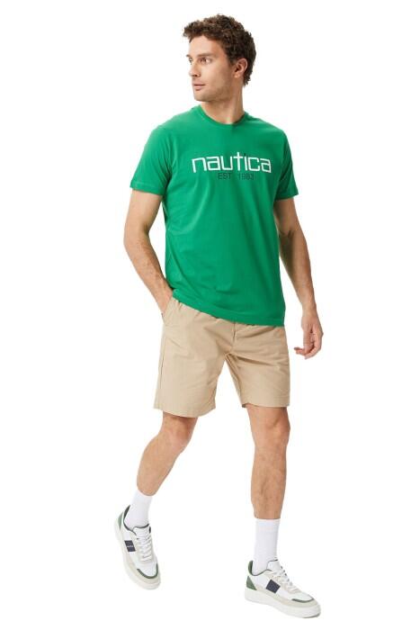 Nautica - Nautica Erkek T-Shirt - V35527T Yeşil