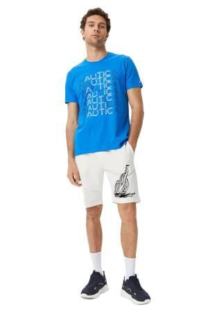 Nautica Erkek T-Shirt - V35528T Saks Mavisi - Thumbnail