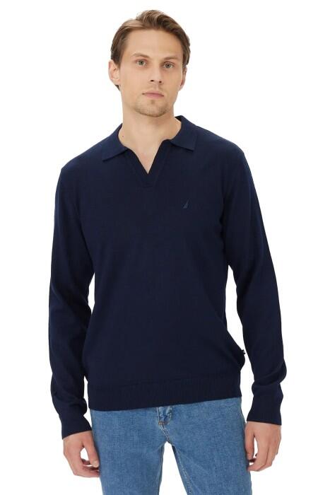 Nautica Erkek Triko Kazak - S37108T Lacivert - 1