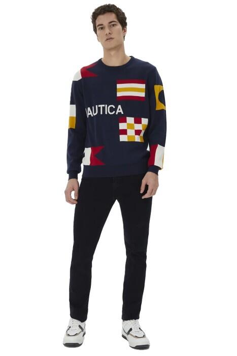 Nautica Erkek Triko Kazak - S37123T Lacivert