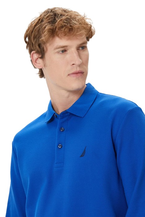Nautica Erkek Uzun Kollu Polo T-Shirt - K37351T Mavi