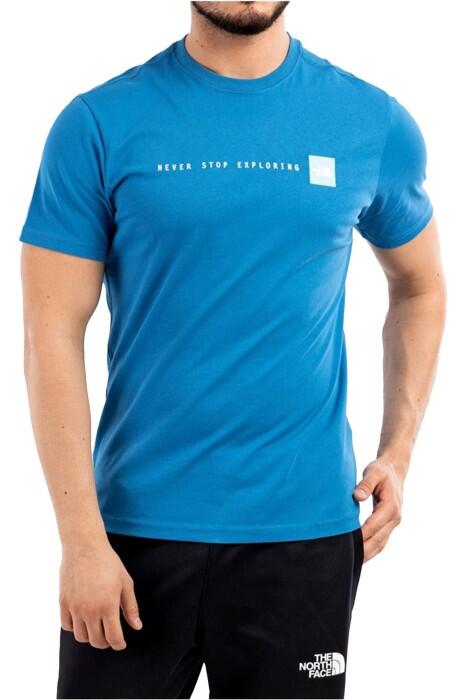 Never Stop Exploring Tee - Eu Erkek T-Shirt - NF0A2TX4 Mavi - 1