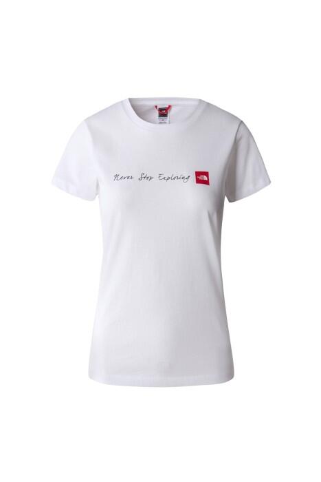 The North Face - NeverStopExploring Tee-EU Kadın T-Shirt - NF00A6PR Beyaz