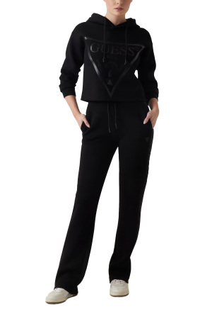 New Alisa Kapüşonlu Kadın SweatShirt - V2YQ08K7UW2 Siyah - Guess