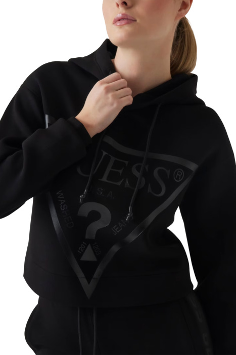 New Alisa Kapüşonlu Kadın SweatShirt - V2YQ08K7UW2 Siyah - 3