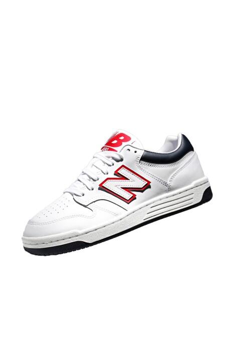 New Balance 480 Unisex Ayakkabı -BB480 Beyaz/Lacivert - 2