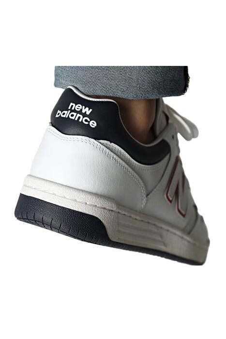 New Balance 480 Unisex Ayakkabı -BB480 Beyaz/Lacivert - 4