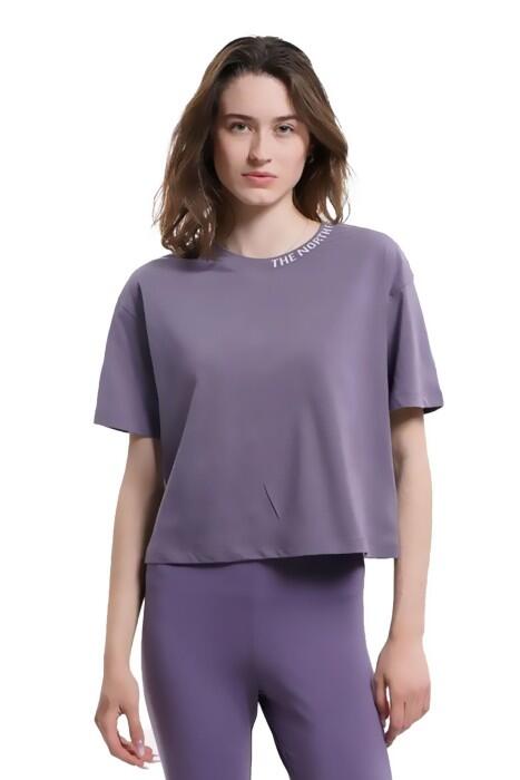 New Ss Crop Zumu Tee Kadın T-Shirt - NF0A5ILX Koyu Gri - 1