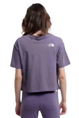 New Ss Crop Zumu Tee Kadın T-Shirt - NF0A5ILX Koyu Gri - 2