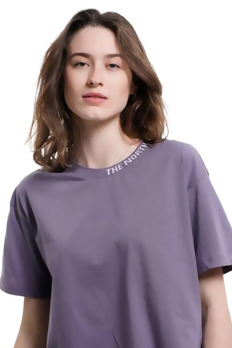 New Ss Crop Zumu Tee Kadın T-Shirt - NF0A5ILX Koyu Gri - 3