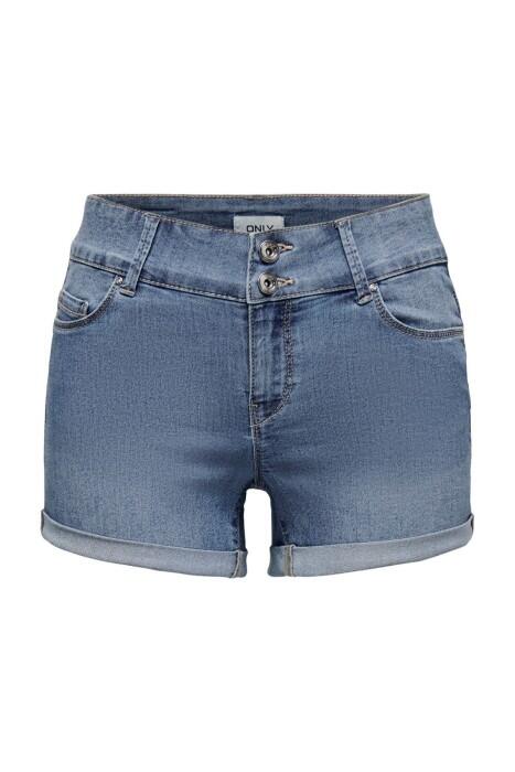 Only - Onlcarmen Wıde Wb Denim Short - 15243798 Açık Mavi