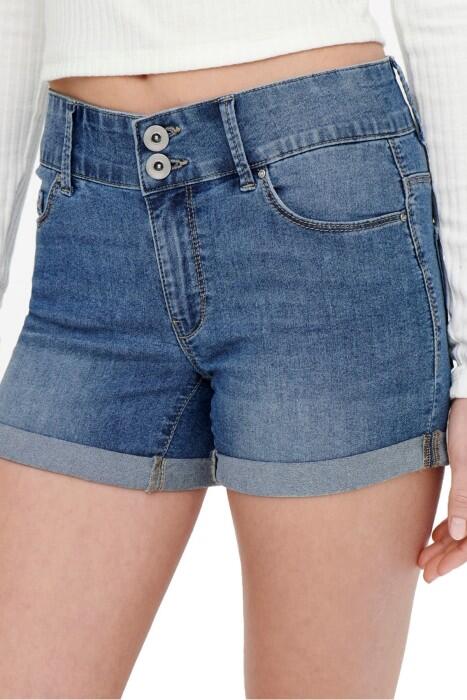 Onlcarmen Wıde Wb Denim Short - 15243798 Açık Mavi