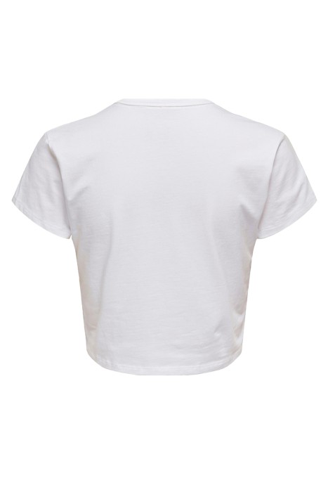 Onlclara S/S Rhinestone Kadın T-Shirt - 15286662 Beyaz