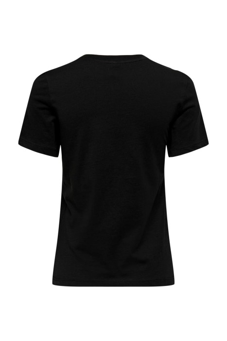 Onlcora Reg S/S Word Kadın T-Shirt - 15286729 Siyah