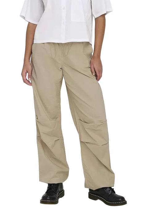 Onlecho-Laıa Mw Rıpstop Parachute Kadın Pantolon - 15308383 Bej - 5