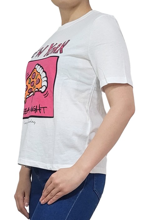 Only - Onlkaren Boxy S/S Kadın T-Shirt - 15311295 Beyaz