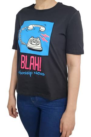 Onlkaren Boxy S/S Kadın T-Shirt - 15311295 Siyah - Only