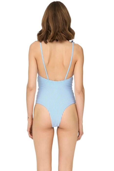 Onlkitty Tie-Strap Swimsuit Kadın Mayo - 15250479 Mavi