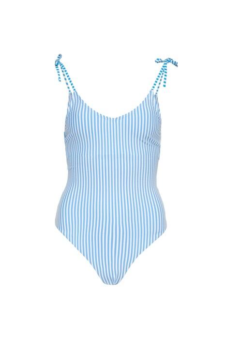 Onlkitty Tie-Strap Swimsuit Kadın Mayo - 15250479 Mavi