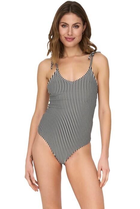 Only - Onlkitty Tie-Strap Swimsuit Kadın Mayo - 15250479 Siyah