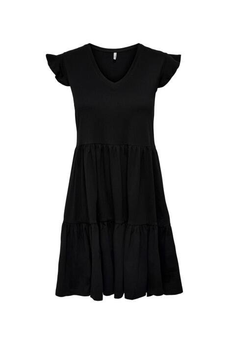 Onlmay Cap Sleev Frıl Noos Kadın Elbise - 15226992 Siyah
