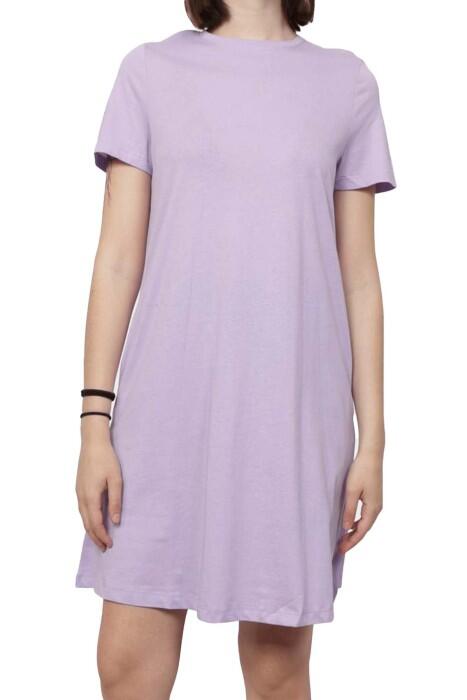Only - Onlmay S/S Dress Box Jrs Kadın Elbise - 15257474 Mor