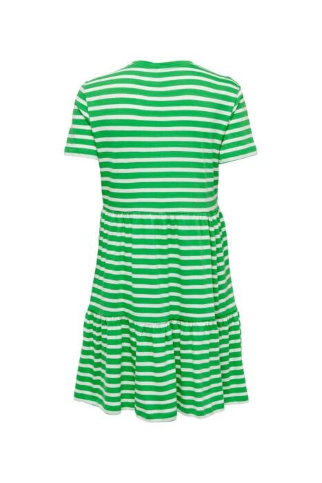 Onlmay S/S O-Neck Peplum Dress Kadın Elbise - 15286934 Koyu Yeşil