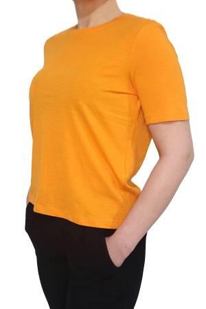 Onlmay S/S O-Neck Reg Kadın T-Shirt - 15286932 Turuncu - Thumbnail