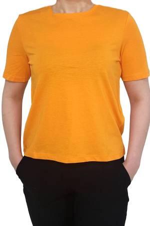 Onlmay S/S O-Neck Reg Kadın T-Shirt - 15286932 Turuncu - Thumbnail