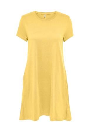 Onlmay S/S Pocket Dress Box Jrs Kadın Elbise - 15202971 Sarı - Thumbnail