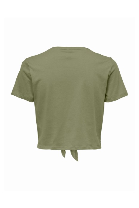 Onlmay S/S Short Knot Kadın T-Shirt - 15257467 Mavi/Yeşil